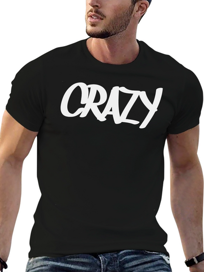 Crazy Graphic Black T-Shirt