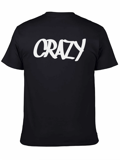 Crazy Graphic Black T-Shirt