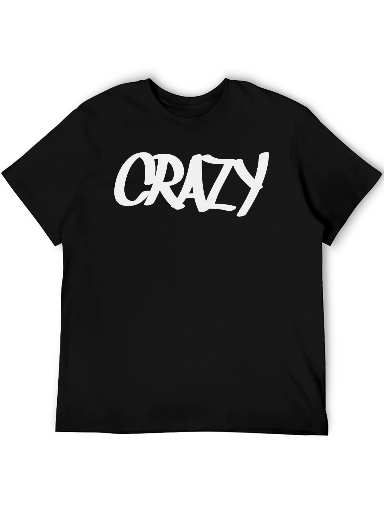 Crazy Graphic Black T-Shirt