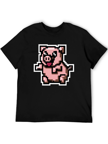 Pixel Pig T-Shirt - Cute Retro Gaming Tee
