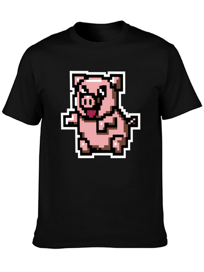 Pixel Pig T-Shirt - Cute Retro Gaming Tee