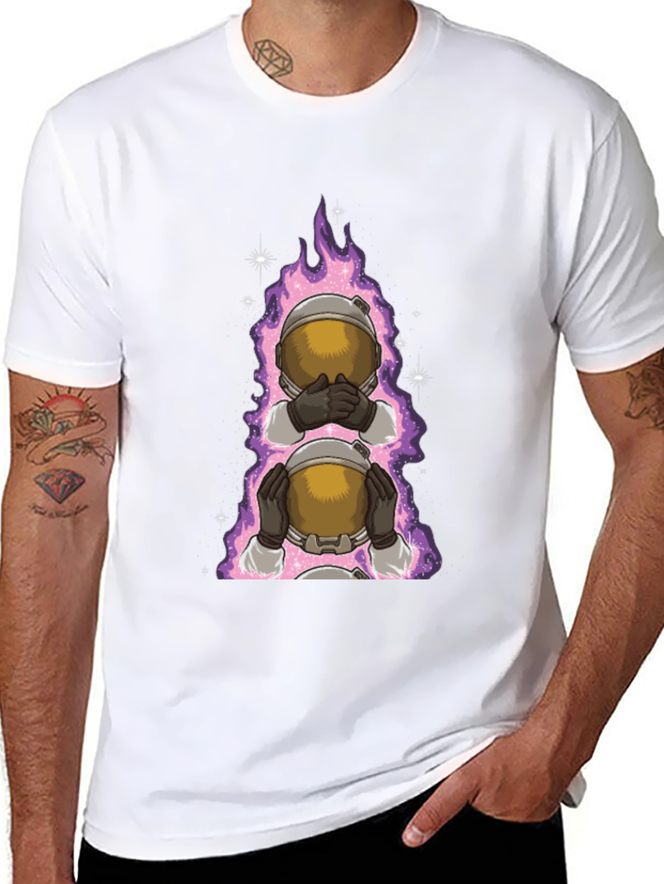 Cosmic Astronaut T-Shirt - Hear No See No Evil