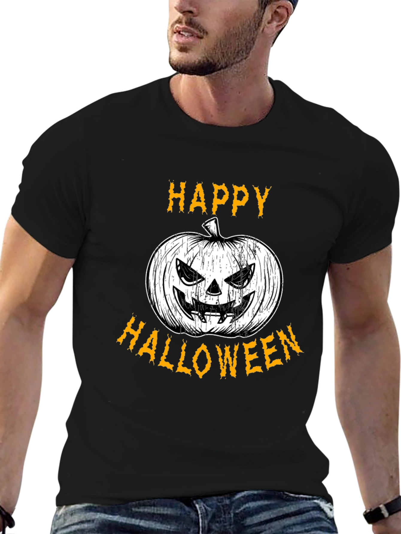 Happy Halloween Pumpkin Graphic Tee