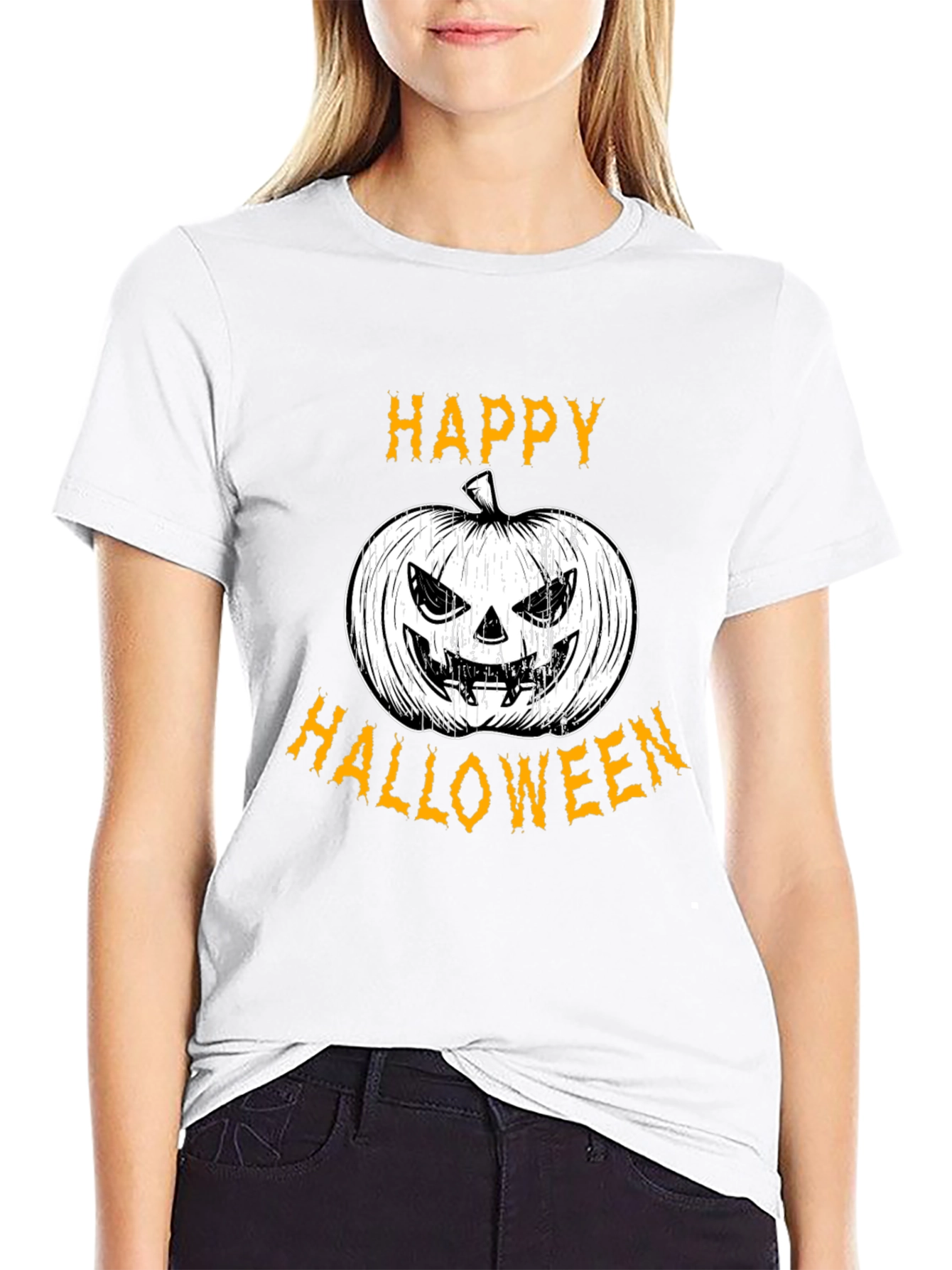 Happy Halloween Pumpkin Graphic Tee