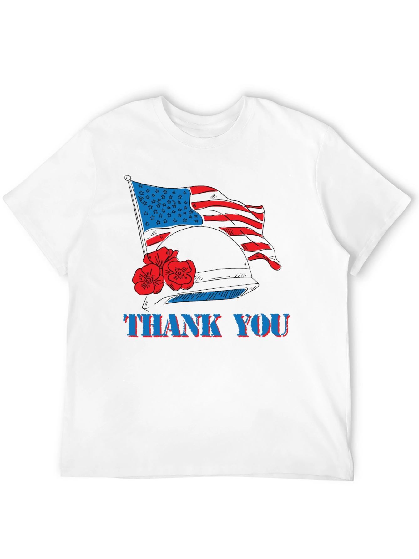 Thank You American Flag Patriotic T-Shirt