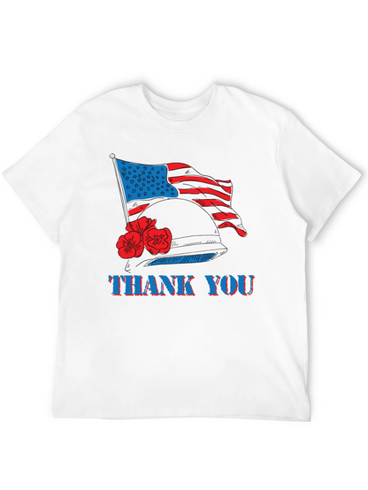 Thank You American Flag Patriotic T-Shirt