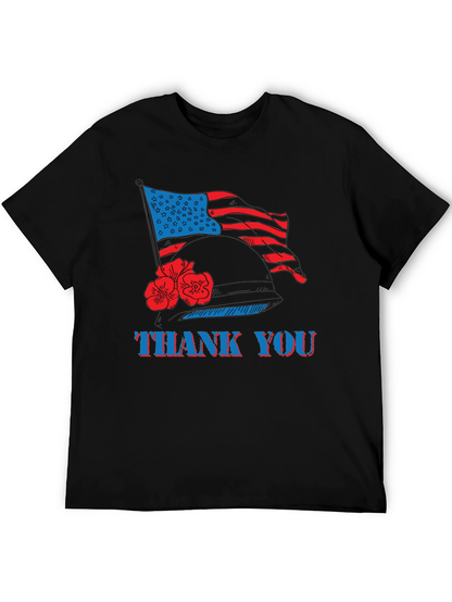 Thank You American Flag Patriotic T-Shirt