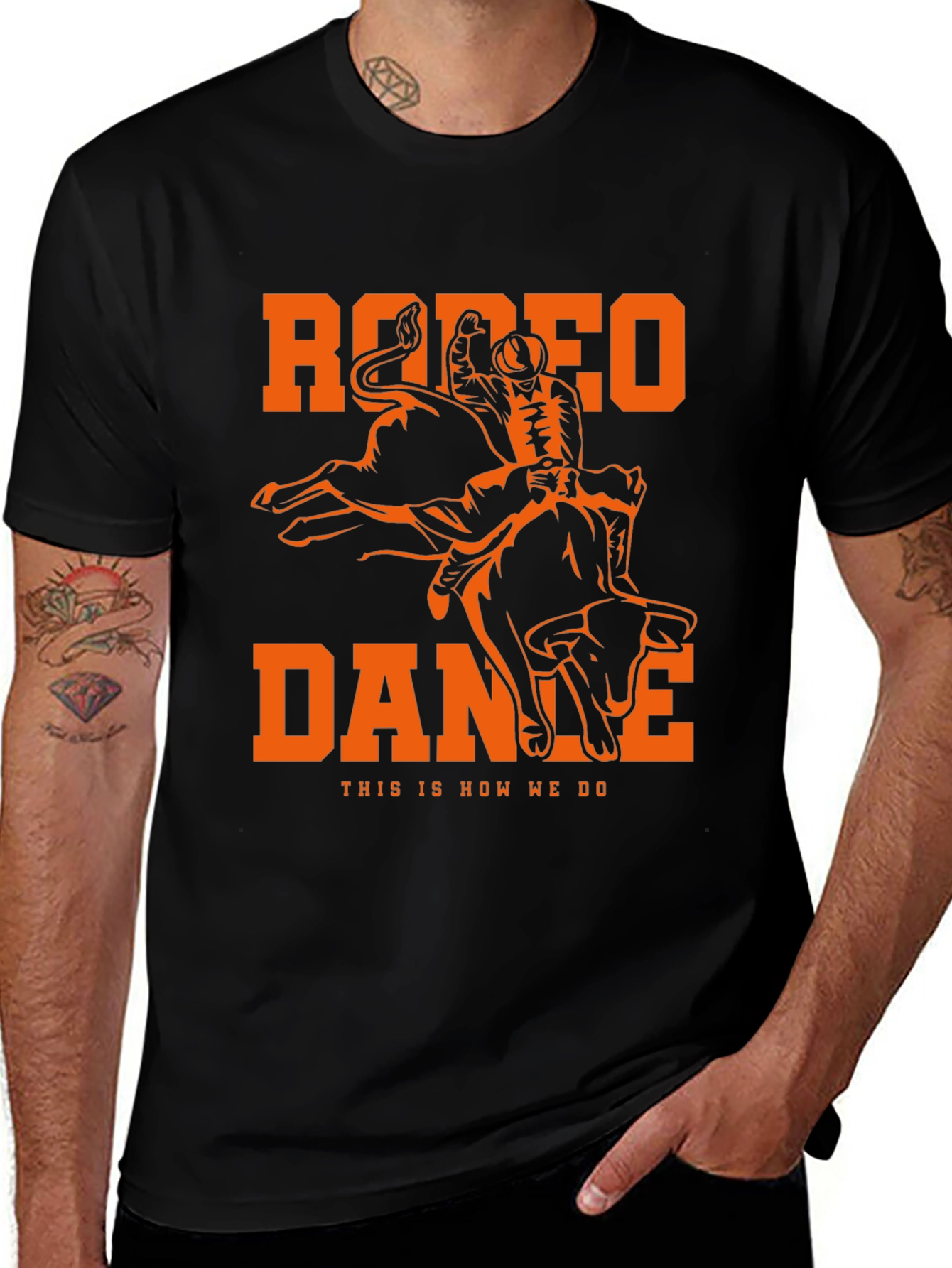 Rodeo Dance T-Shirt - Cowboy Bull Riding Tee
