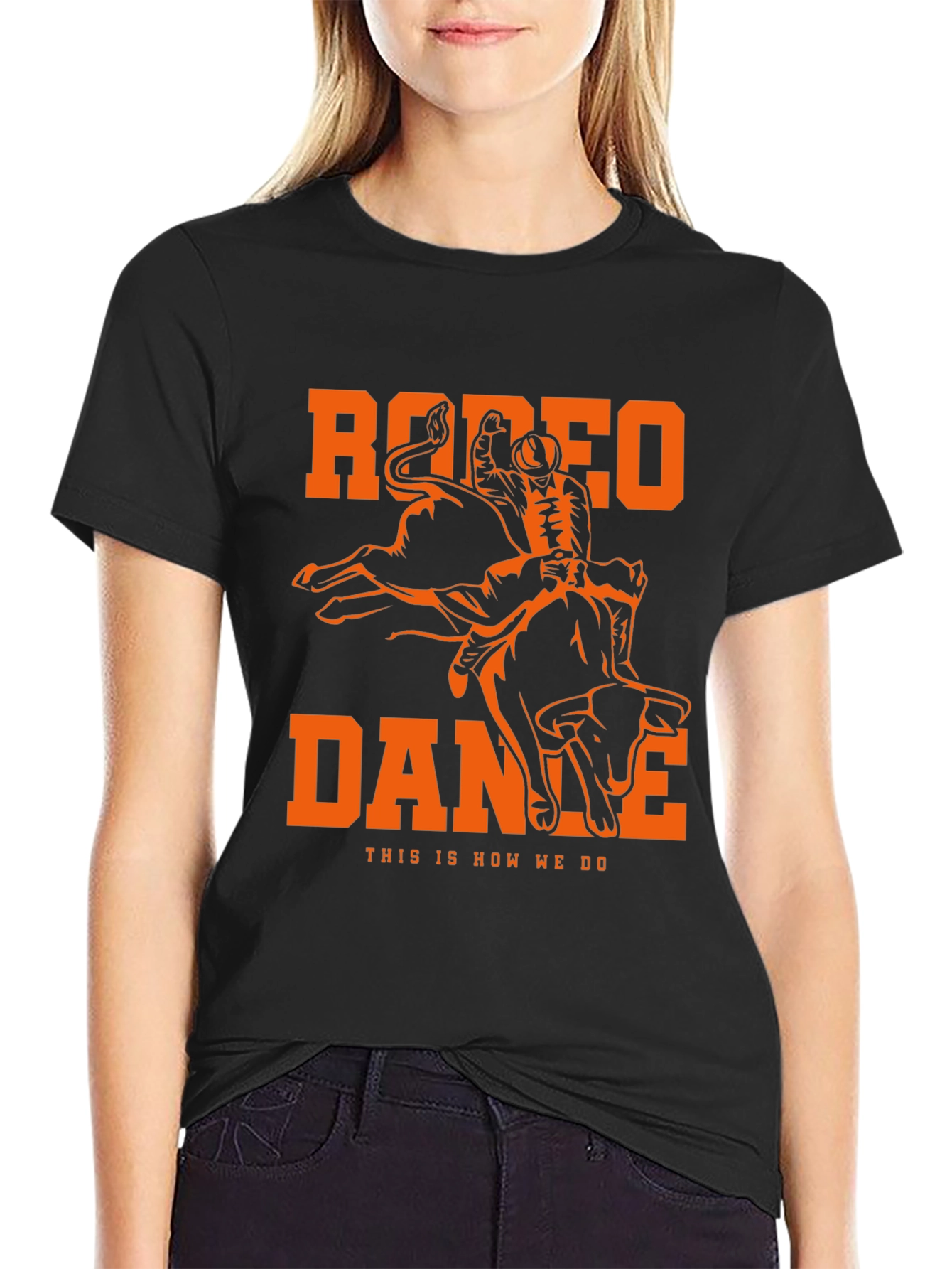 Rodeo Dance T-Shirt - Cowboy Bull Riding Tee
