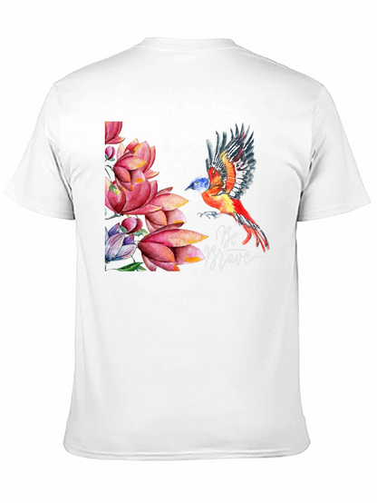 Be Brave Bird & Floral T-Shirt