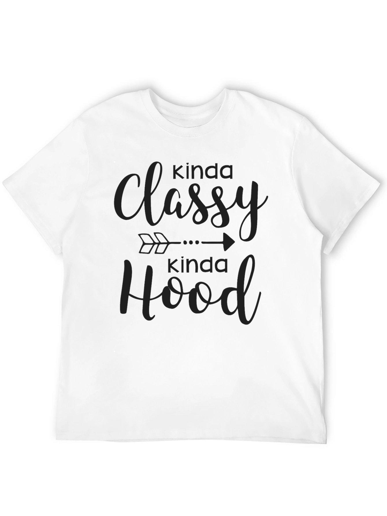 Kinda Classy Kinda Hood Black T-Shirt