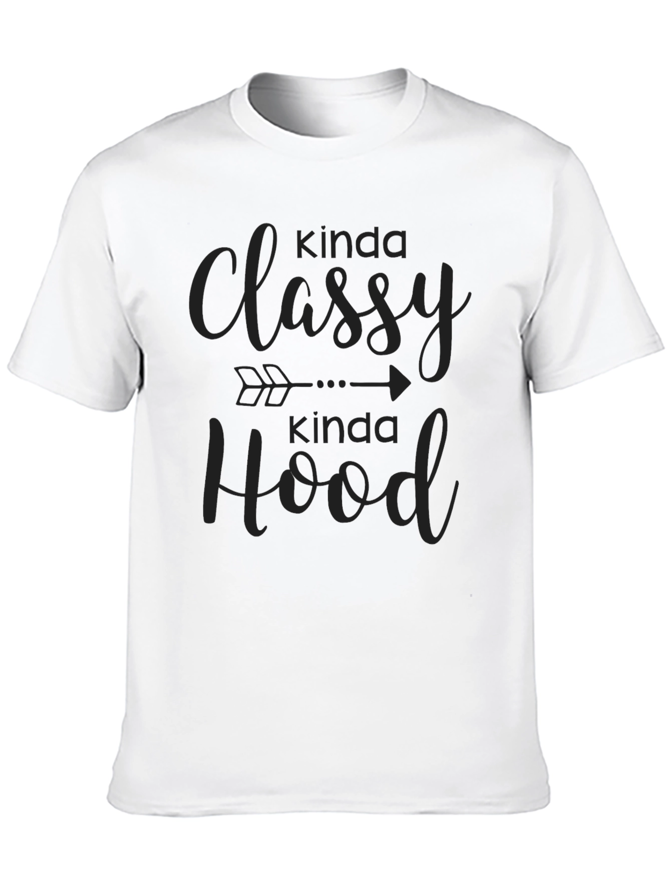 Kinda Classy Kinda Hood Black T-Shirt
