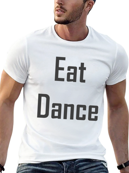 Eat Dance Black Graphic Tee