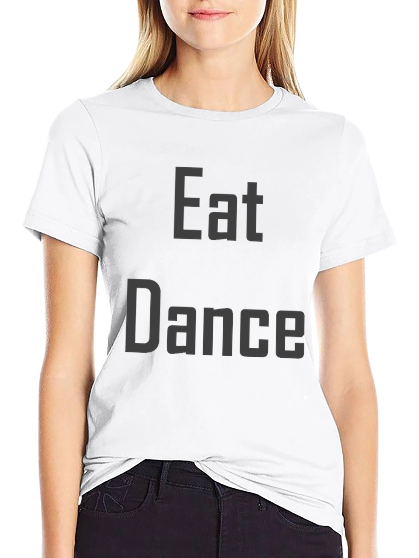 Eat Dance Black Graphic Tee