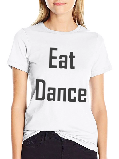 Eat Dance Black Graphic Tee