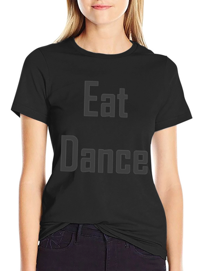 Eat Dance Black Graphic Tee