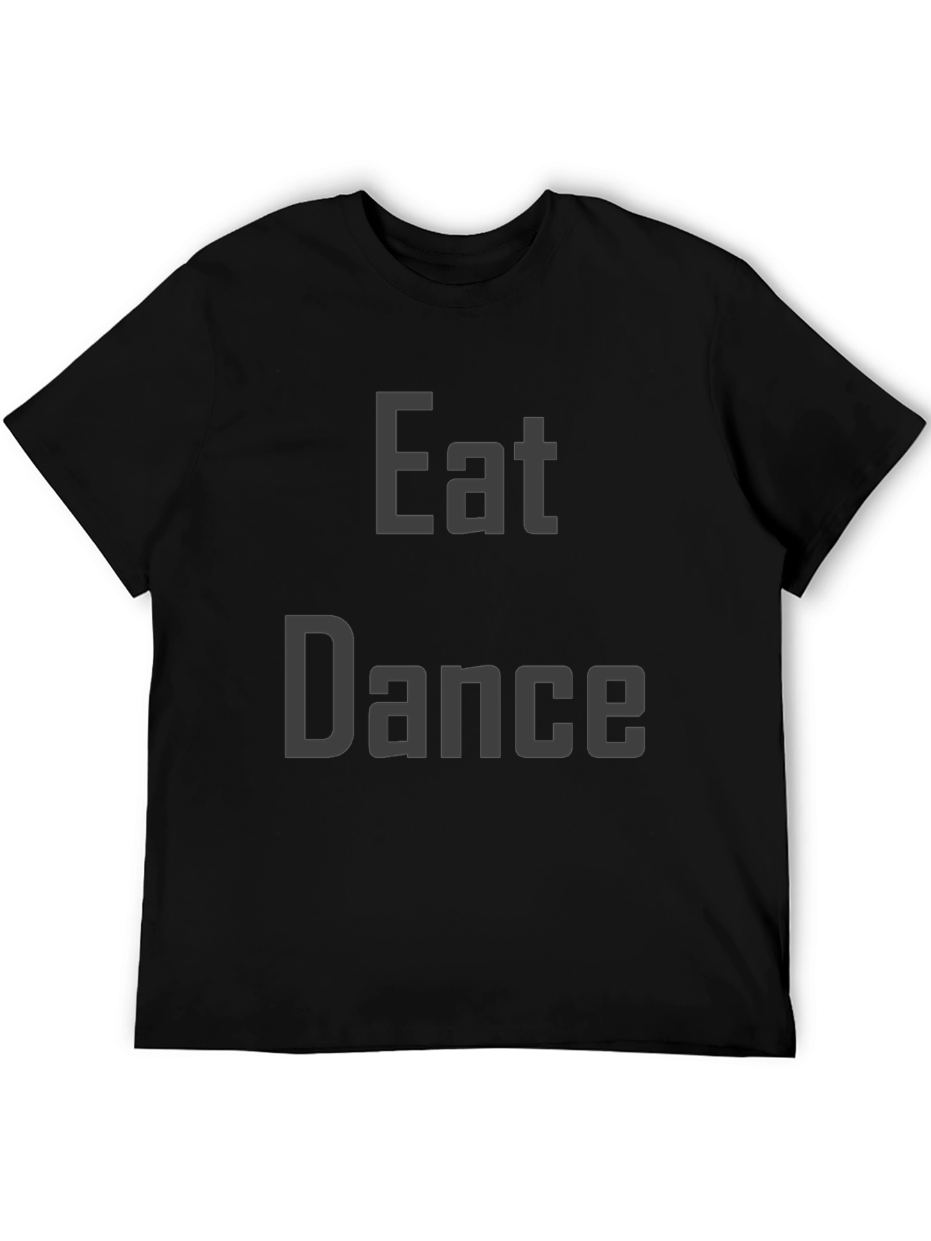 Eat Dance Black Graphic Tee