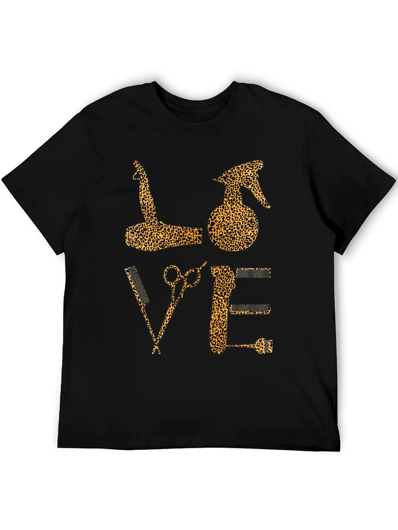 Leopard Print Barber Love T-Shirt