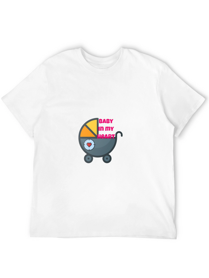 Baby in My Heart Graphic Tee - Black