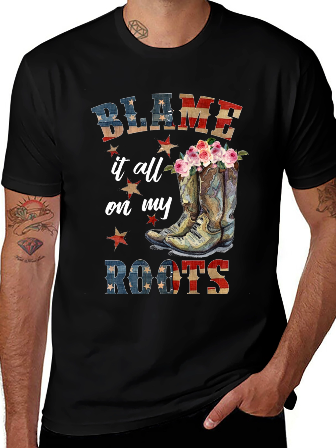 Blame it All on My Roots Graphic Tee