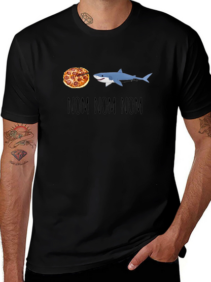 Pizza Shark T-Shirt - Nom Nom Nom Design