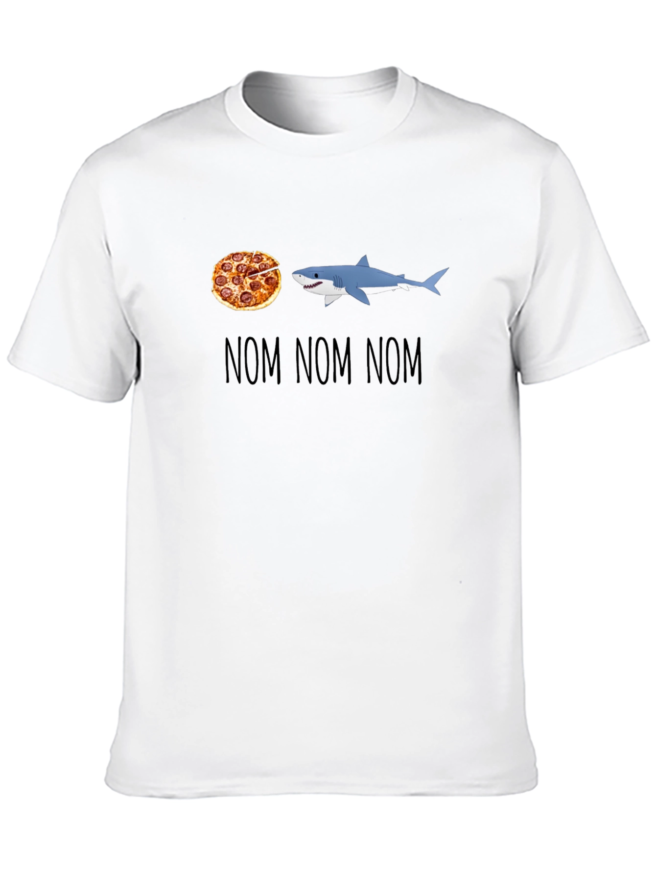 Pizza Shark T-Shirt - Nom Nom Nom Design