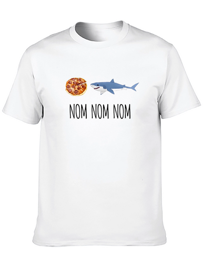 Pizza Shark T-Shirt - Nom Nom Nom Design