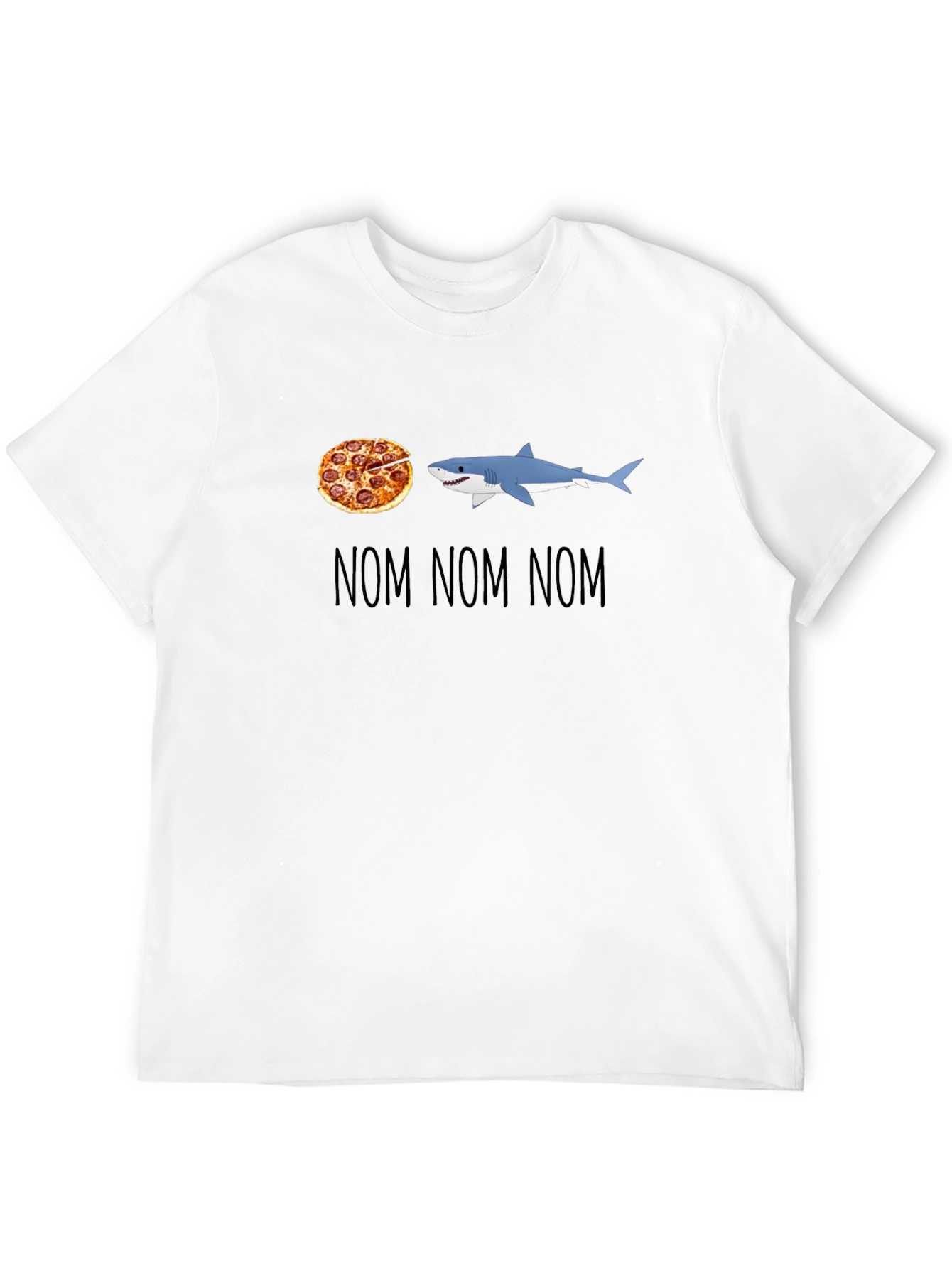 Pizza Shark T-Shirt - Nom Nom Nom Design