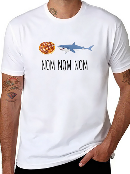 Pizza Shark T-Shirt - Nom Nom Nom Design