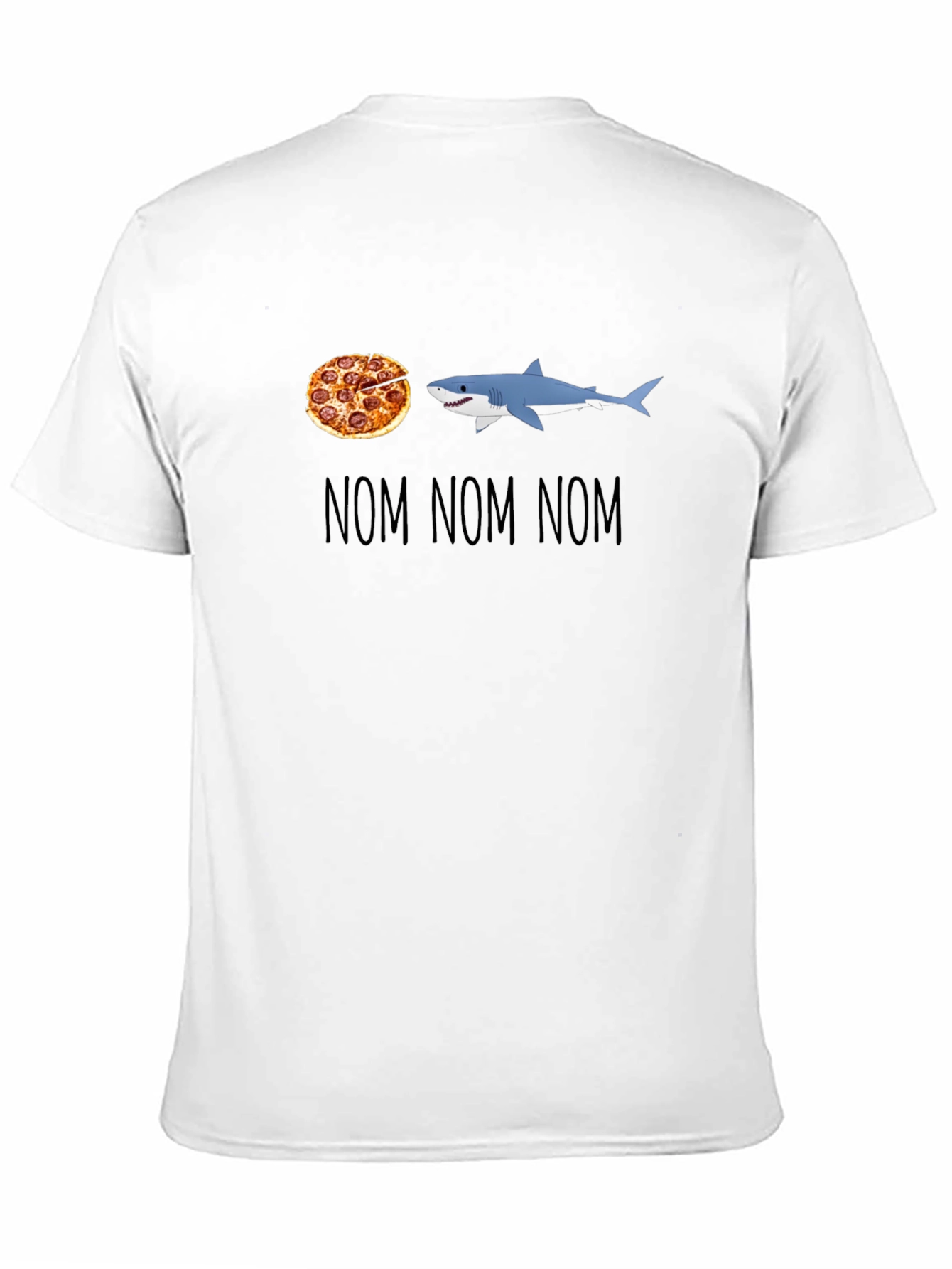 Pizza Shark T-Shirt - Nom Nom Nom Design