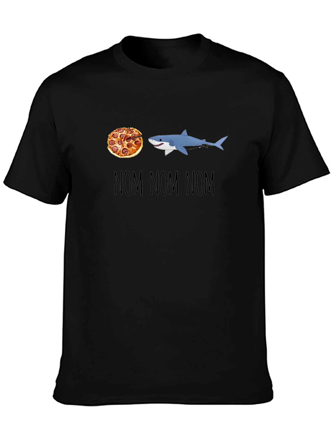 Pizza Shark T-Shirt - Nom Nom Nom Design
