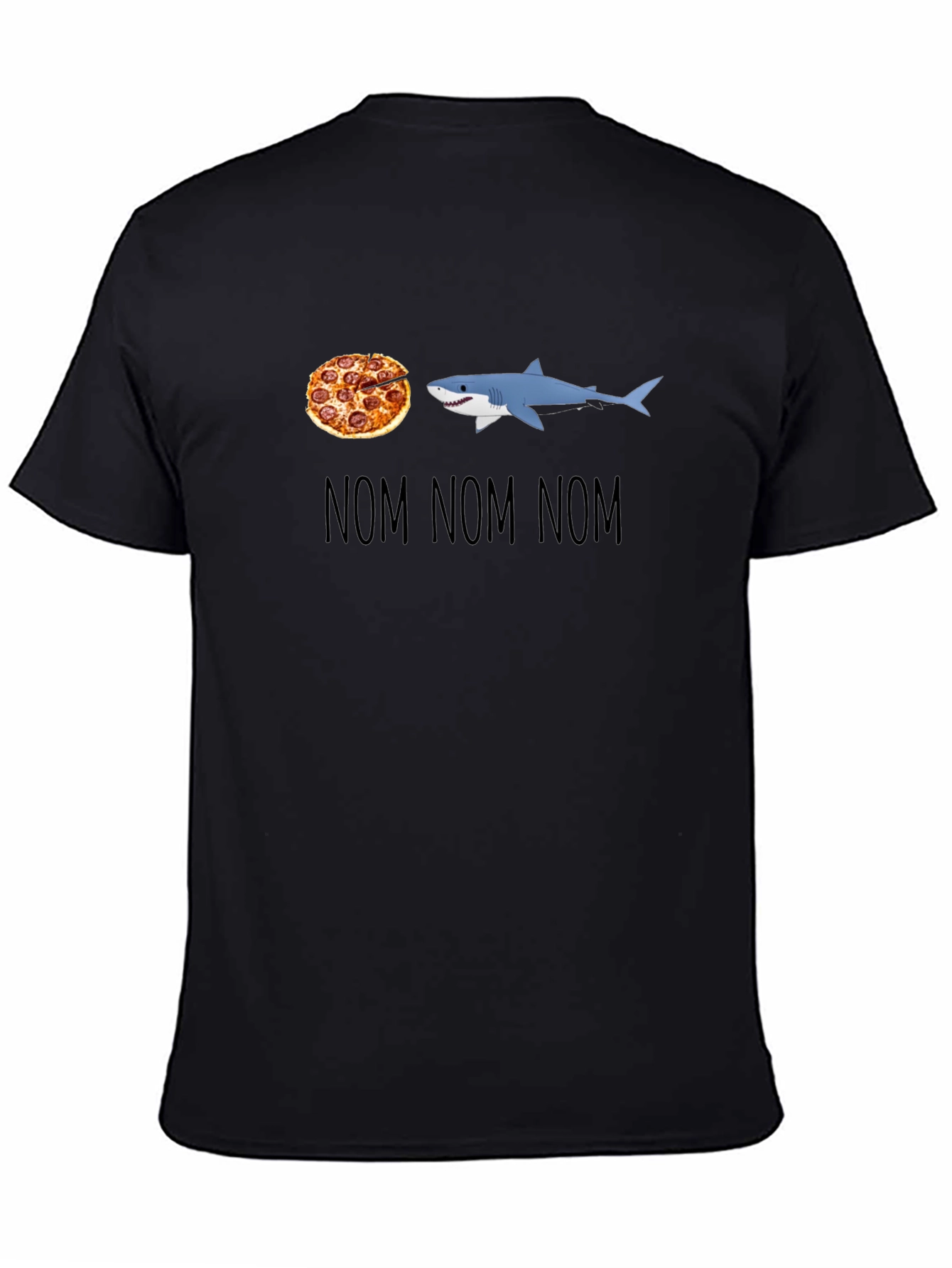 Pizza Shark T-Shirt - Nom Nom Nom Design