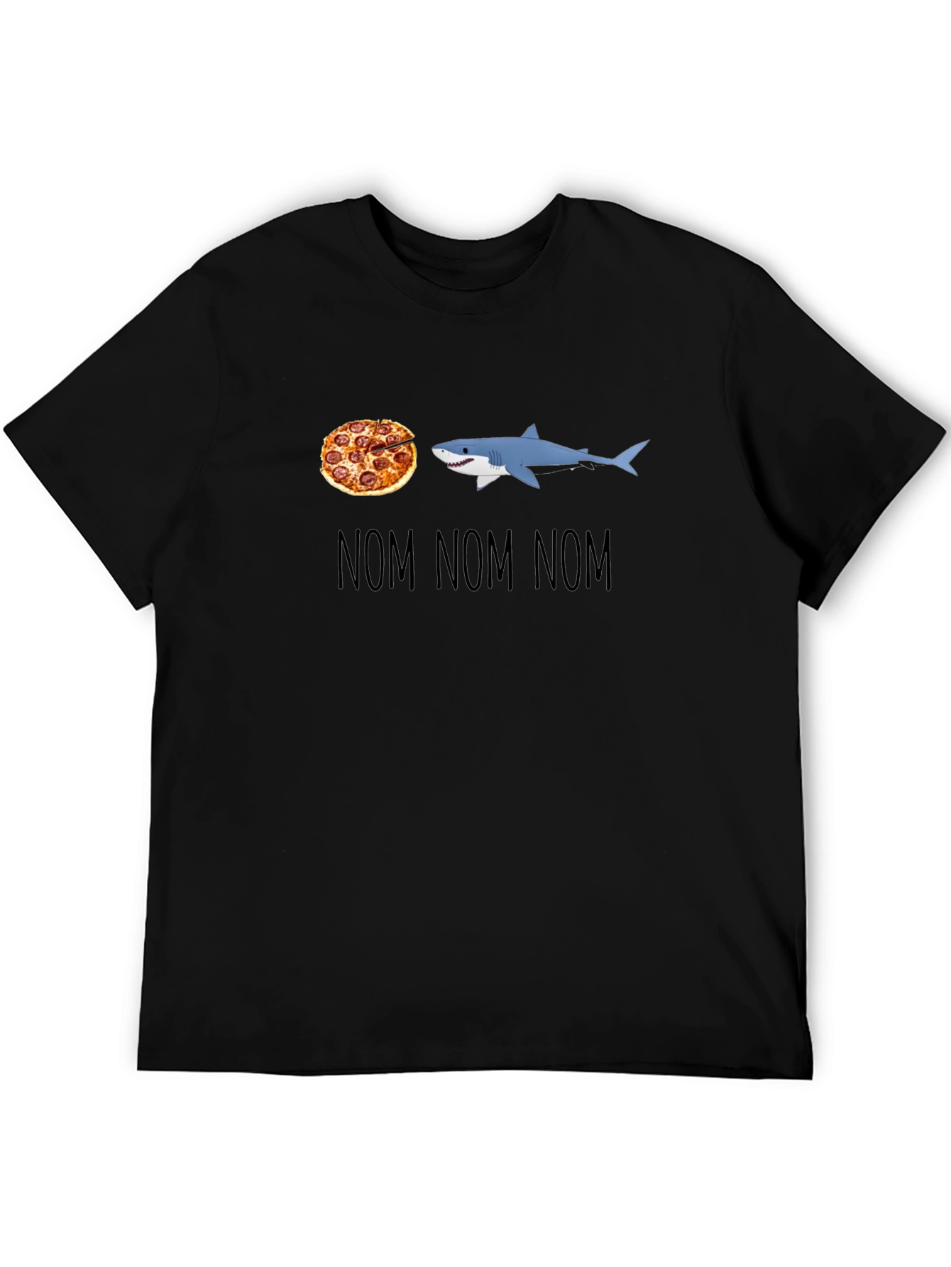 Pizza Shark T-Shirt - Nom Nom Nom Design