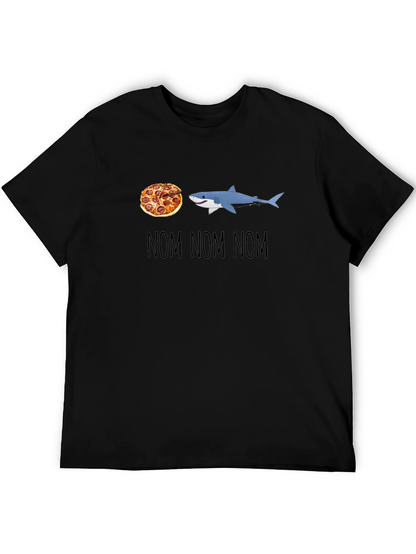 Pizza Shark T-Shirt - Nom Nom Nom Design