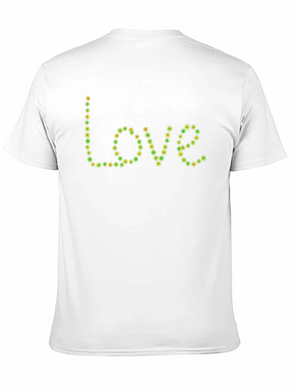 Floral Love Graphic Black T-Shirt