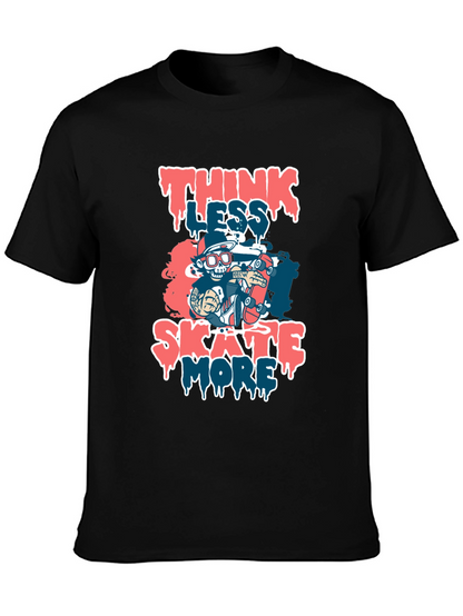 Think Less Skate More Graphic T-Shirt