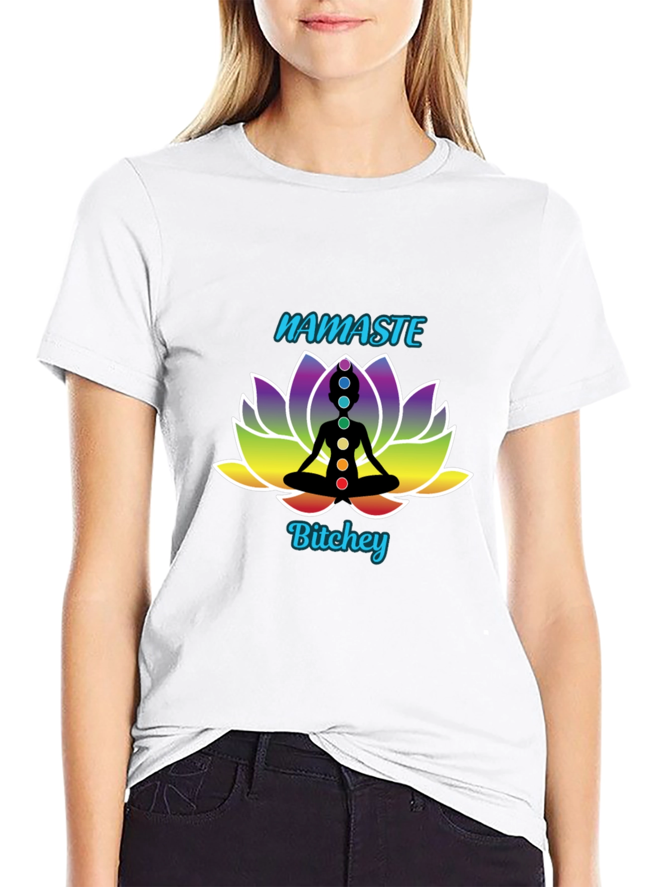 Namaste Bitchey Chakra Lotus T-Shirt