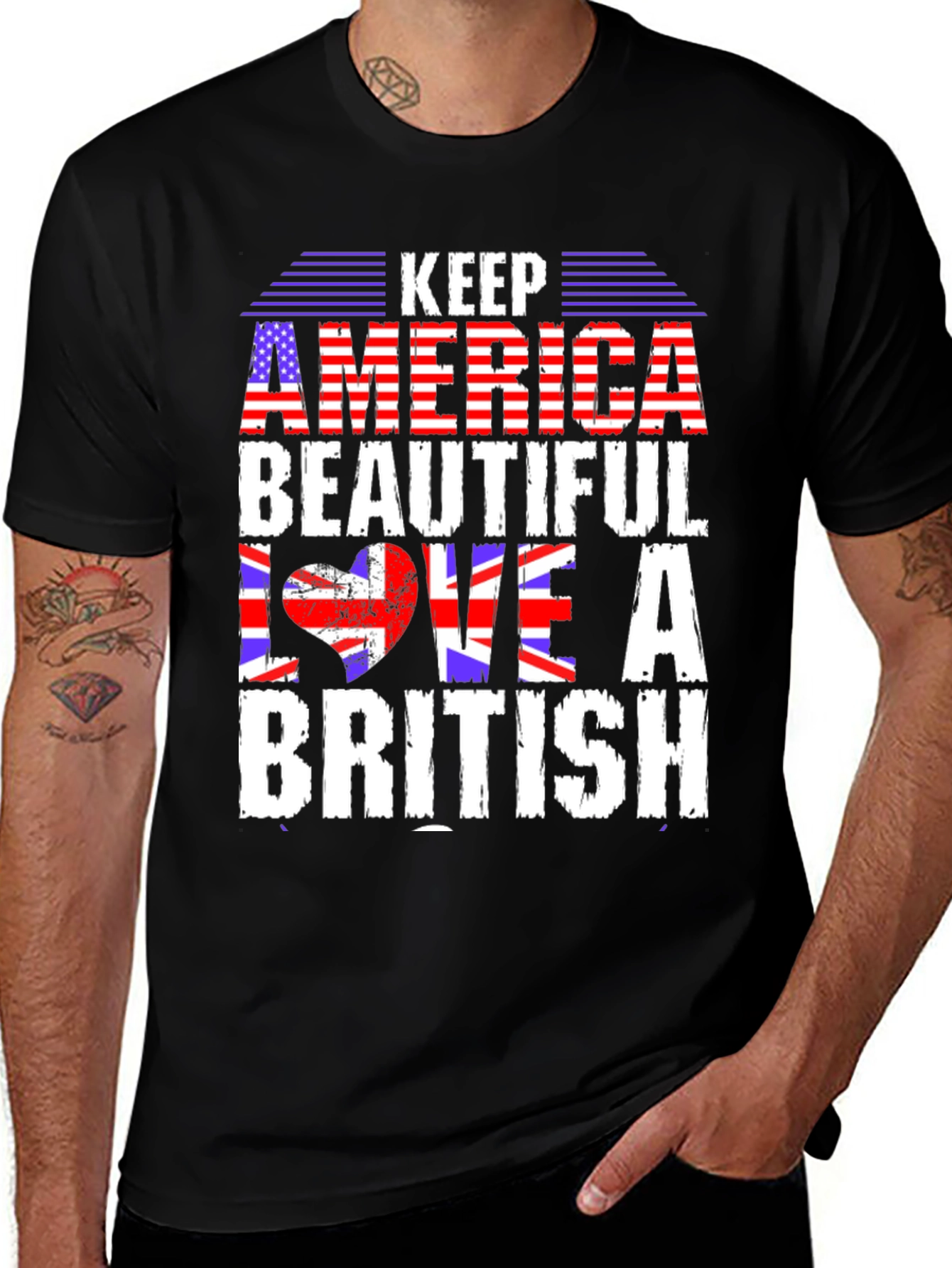 Keep America Beautiful Love a British T-Shirt