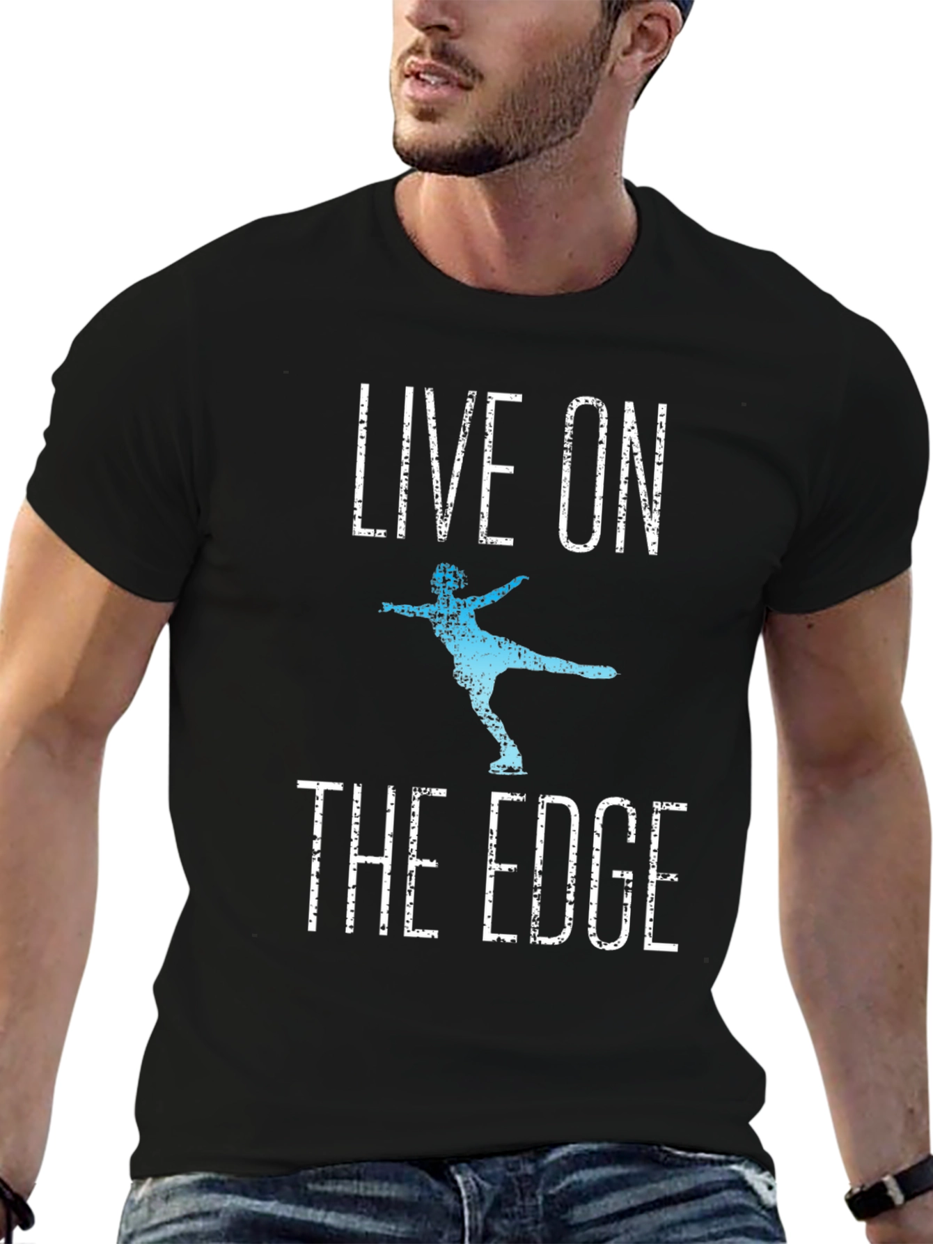 Live On The Edge Ice Skating T-Shirt