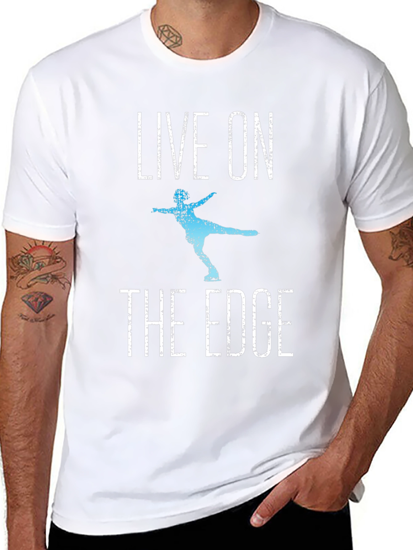 Live On The Edge Ice Skating T-Shirt