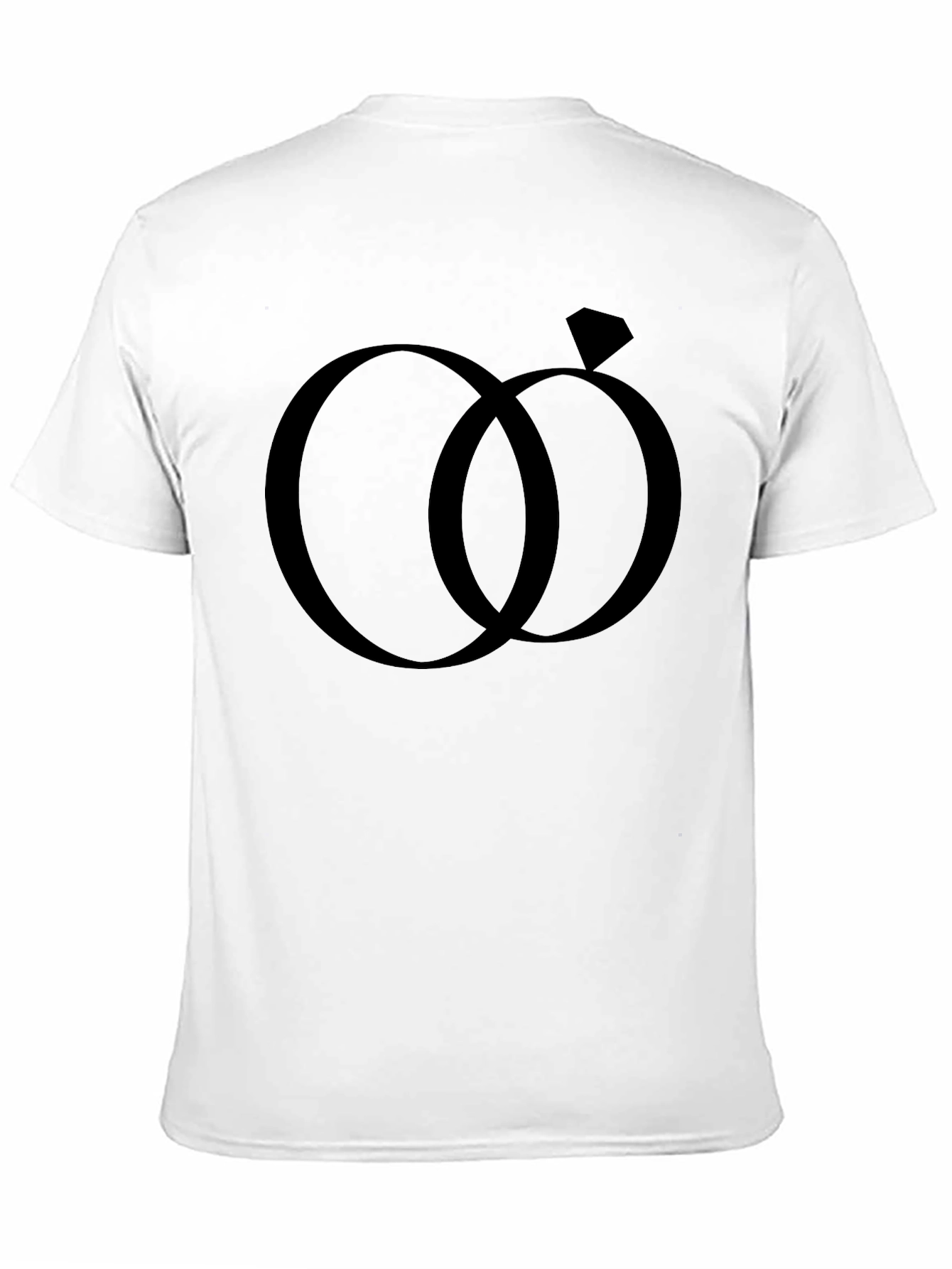 Wedding Rings Graphic Tee - Black Cotton Casual Shirt