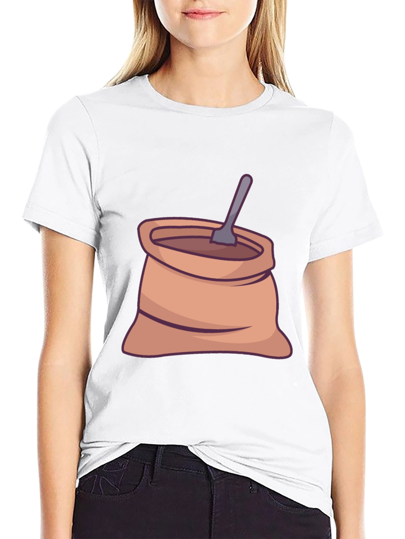 Coffee Sack Graphic Tee - Casual Black T-Shirt