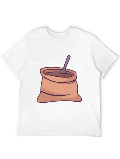 Coffee Sack Graphic Tee - Casual Black T-Shirt