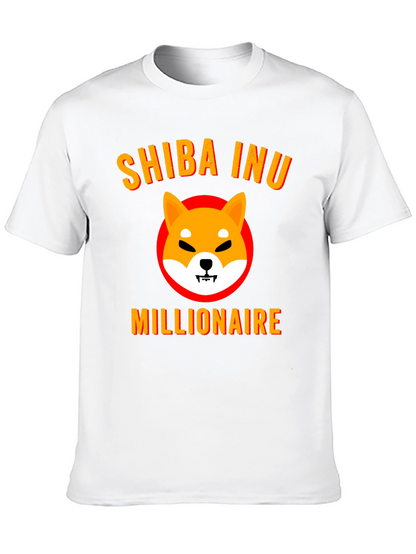 Shiba Inu Millionaire Graphic Tee - Black