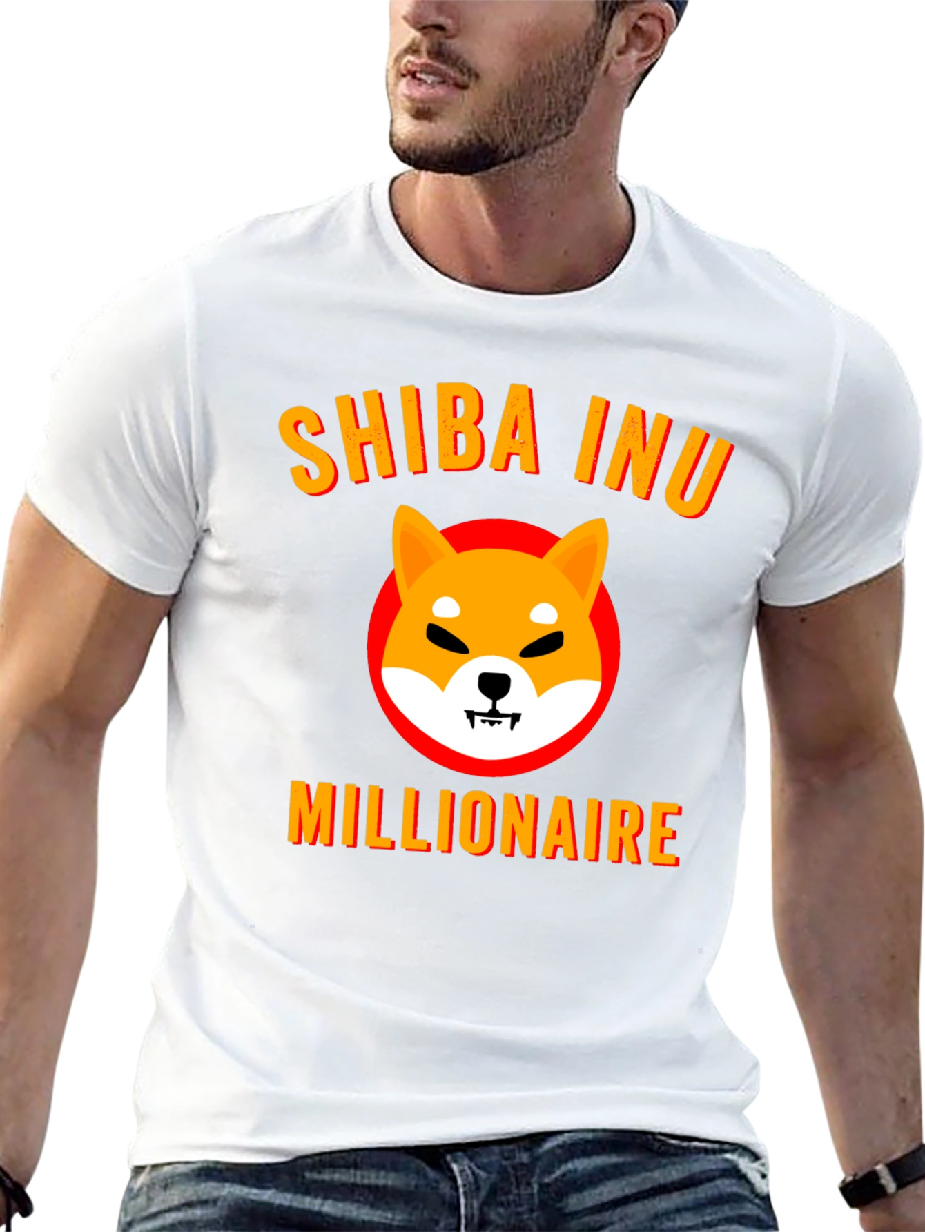 Shiba Inu Millionaire Graphic Tee - Black
