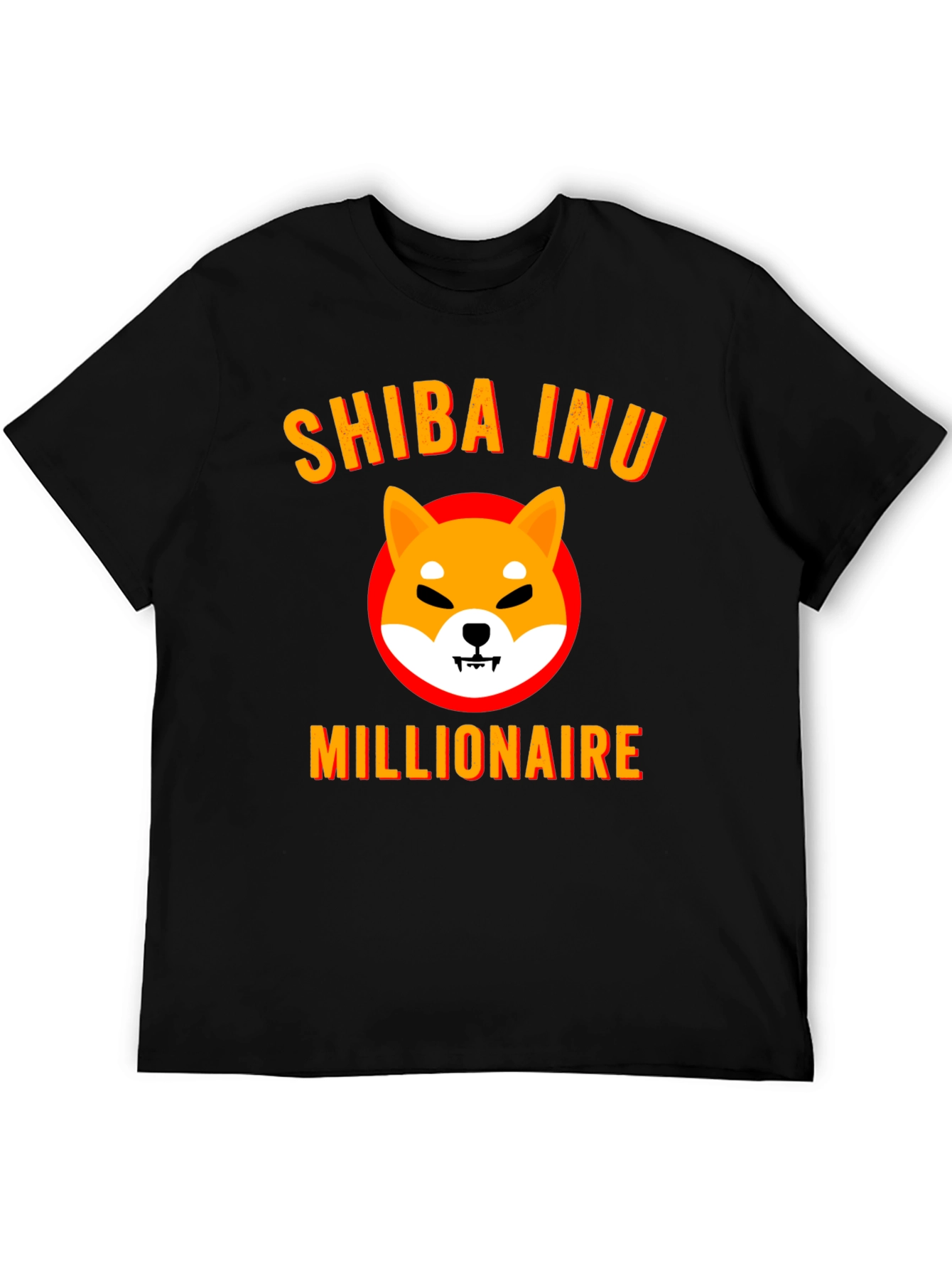 Shiba Inu Millionaire Graphic Tee - Black