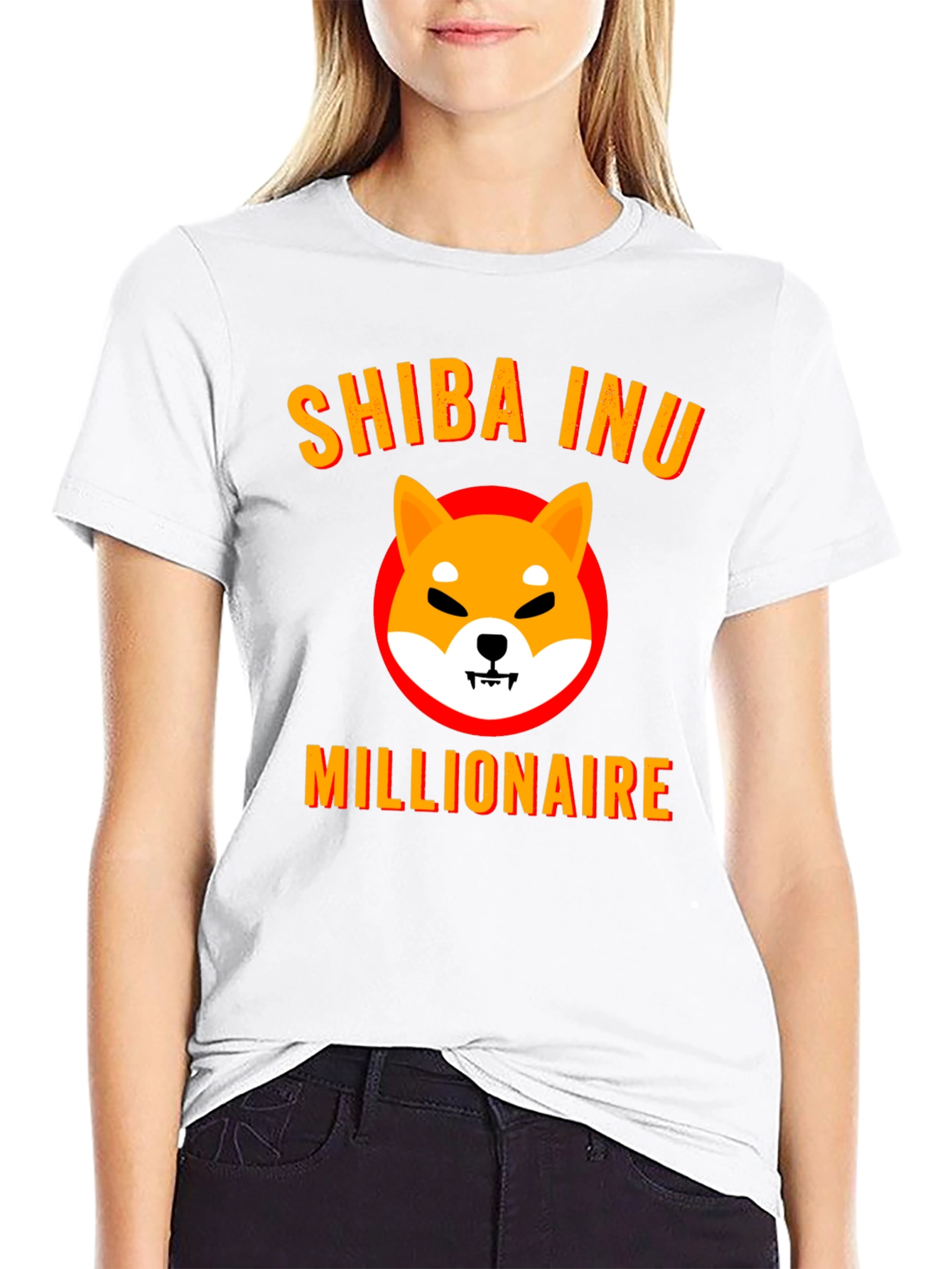 Shiba Inu Millionaire Graphic Tee - Black