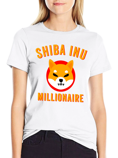 Shiba Inu Millionaire Graphic Tee - Black