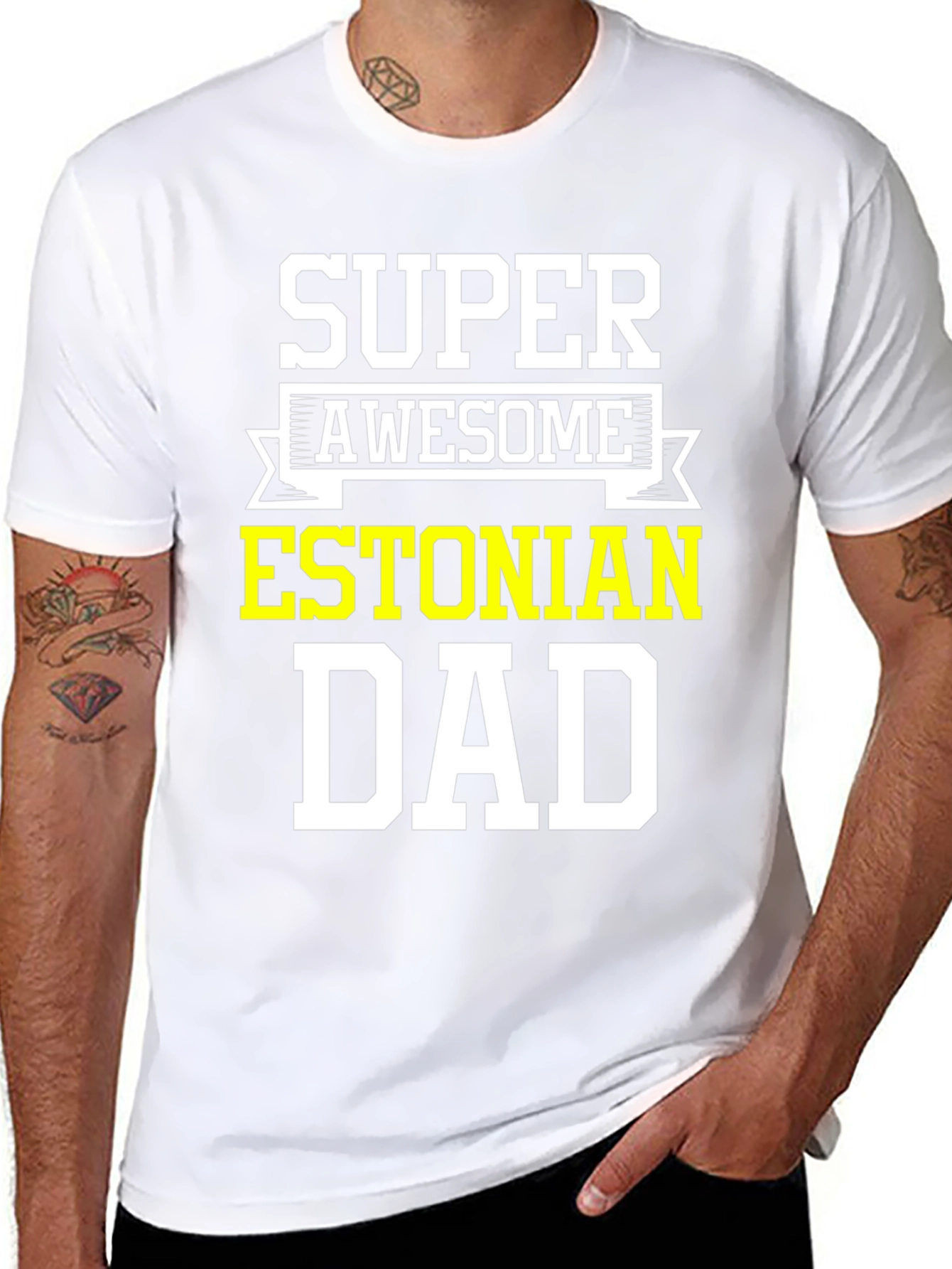 Super Awesome Estonian Dad T-Shirt