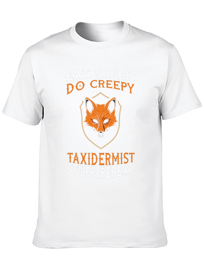 Eat Sleep Do Creepy Taxidermist Graphic Tee